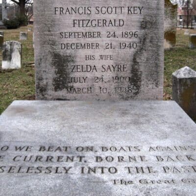 Grave of F. Scott and Zelda Fitzgerald, St. Mary’s Catholic Church, Rockville, Maryland